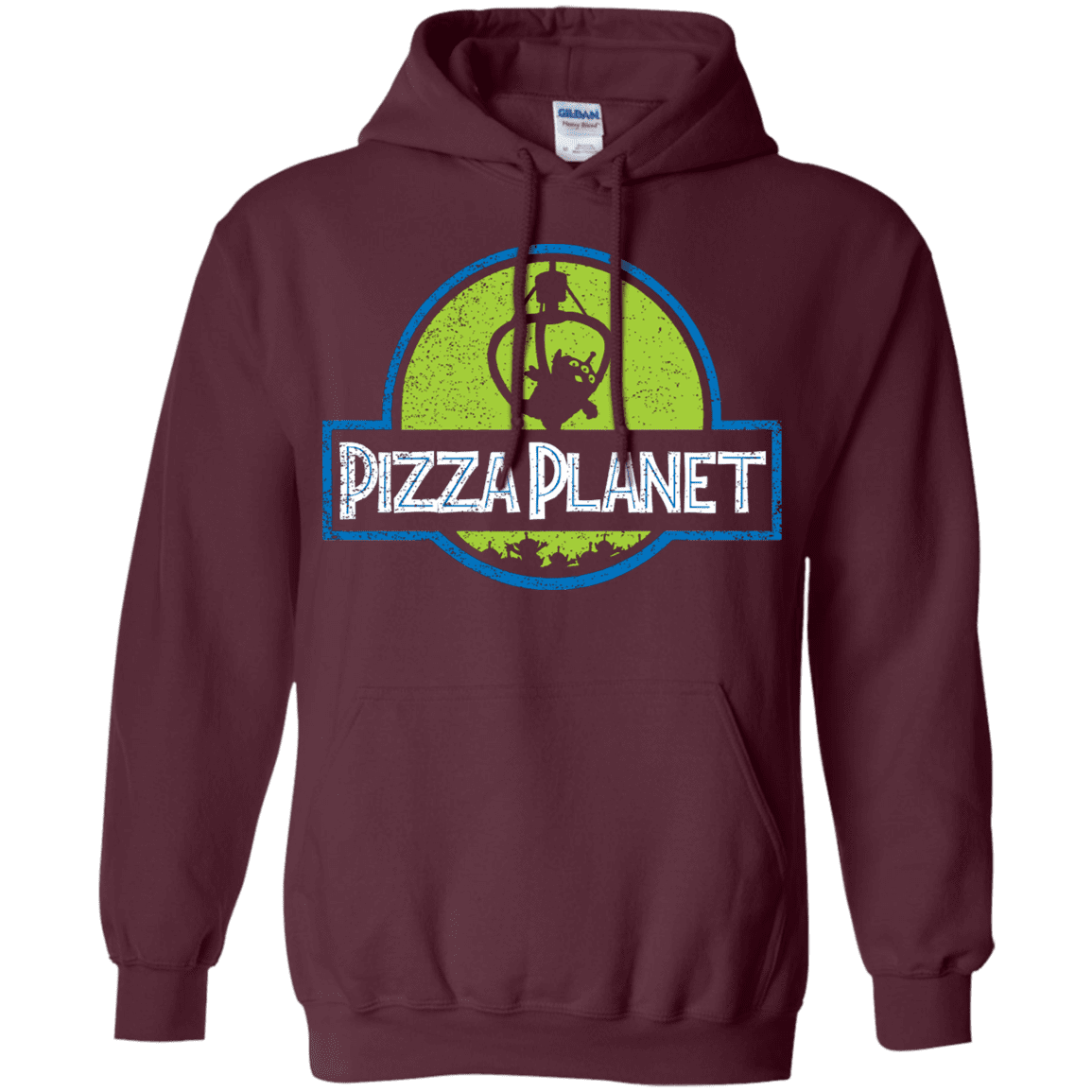 Sweatshirts Maroon / S Pizza Planet Pullover Hoodie
