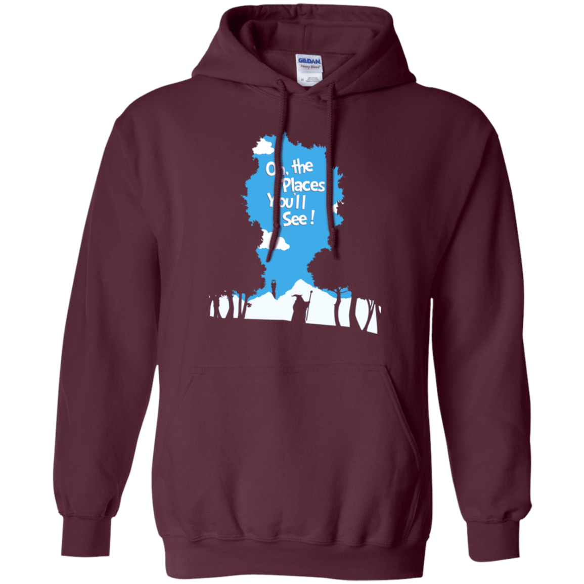 Sweatshirts Maroon / Small Places Youll See Pullover Hoodie