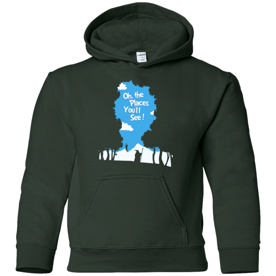 Sweatshirts Forest Green / YS Places Youll See Youth Hoodie