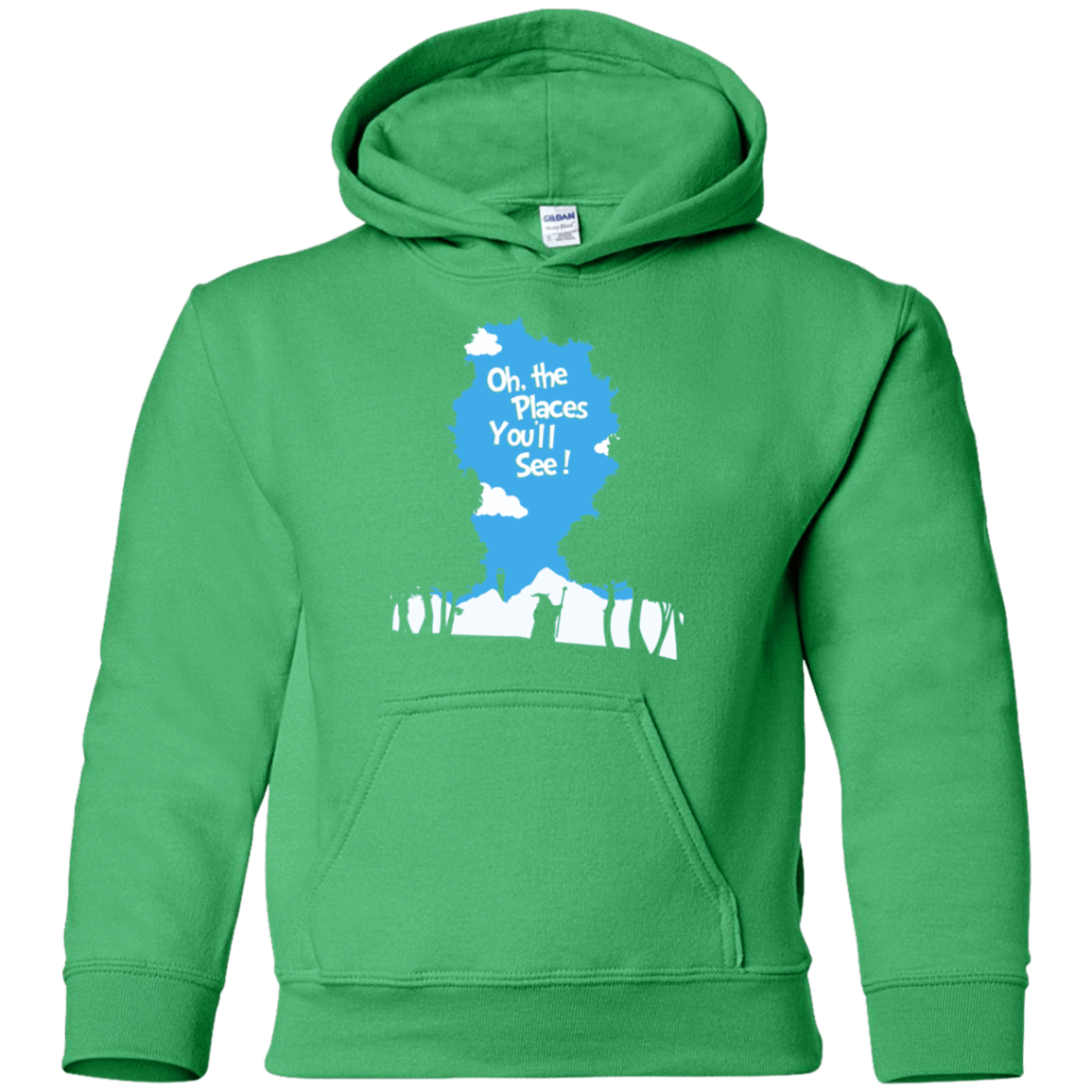 Sweatshirts Irish Green / YS Places Youll See Youth Hoodie