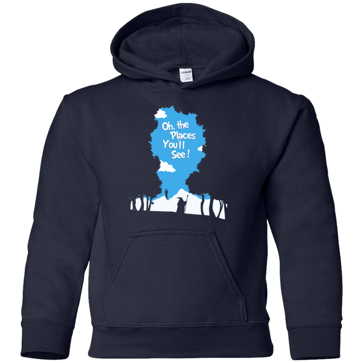 Sweatshirts Navy / YS Places Youll See Youth Hoodie