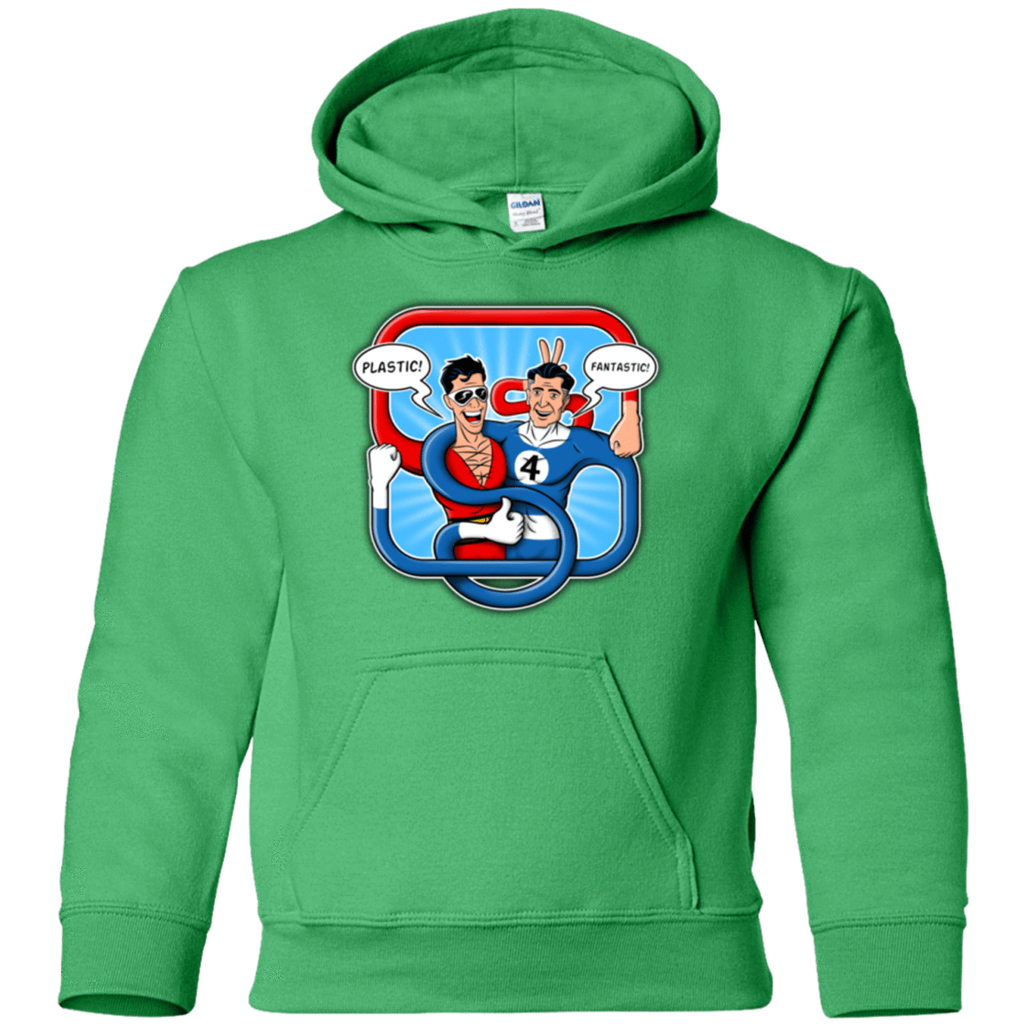 Sweatshirts Irish Green / YS Plastic Fantastic Youth Hoodie