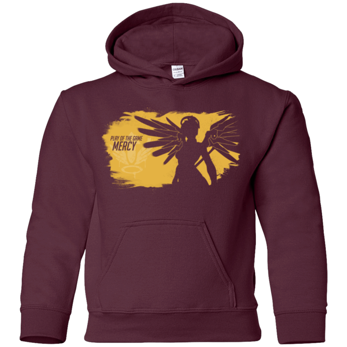 Sweatshirts Maroon / YS Play of the Game Mercy Youth Hoodie