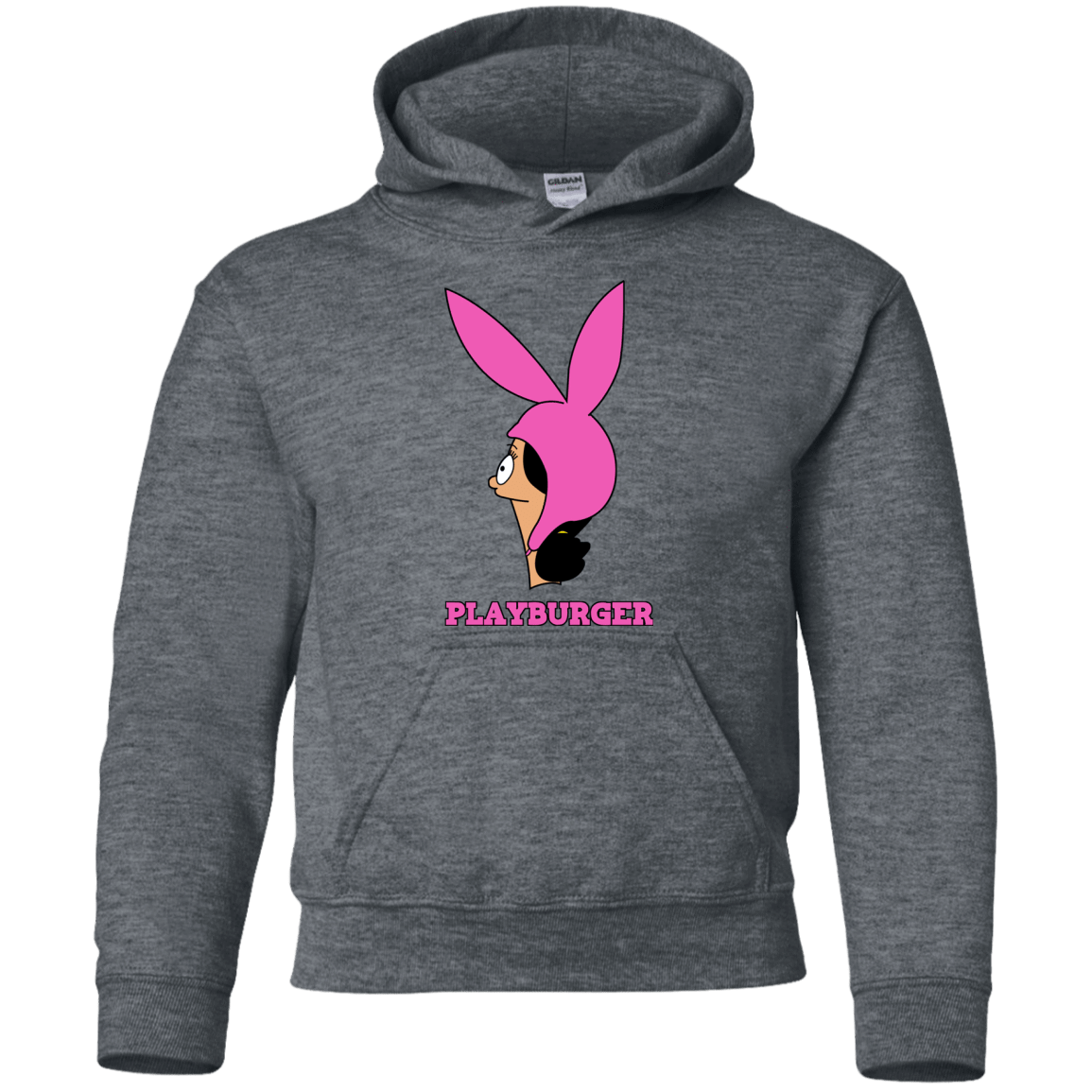Sweatshirts Dark Heather / YS Playburger Youth Hoodie