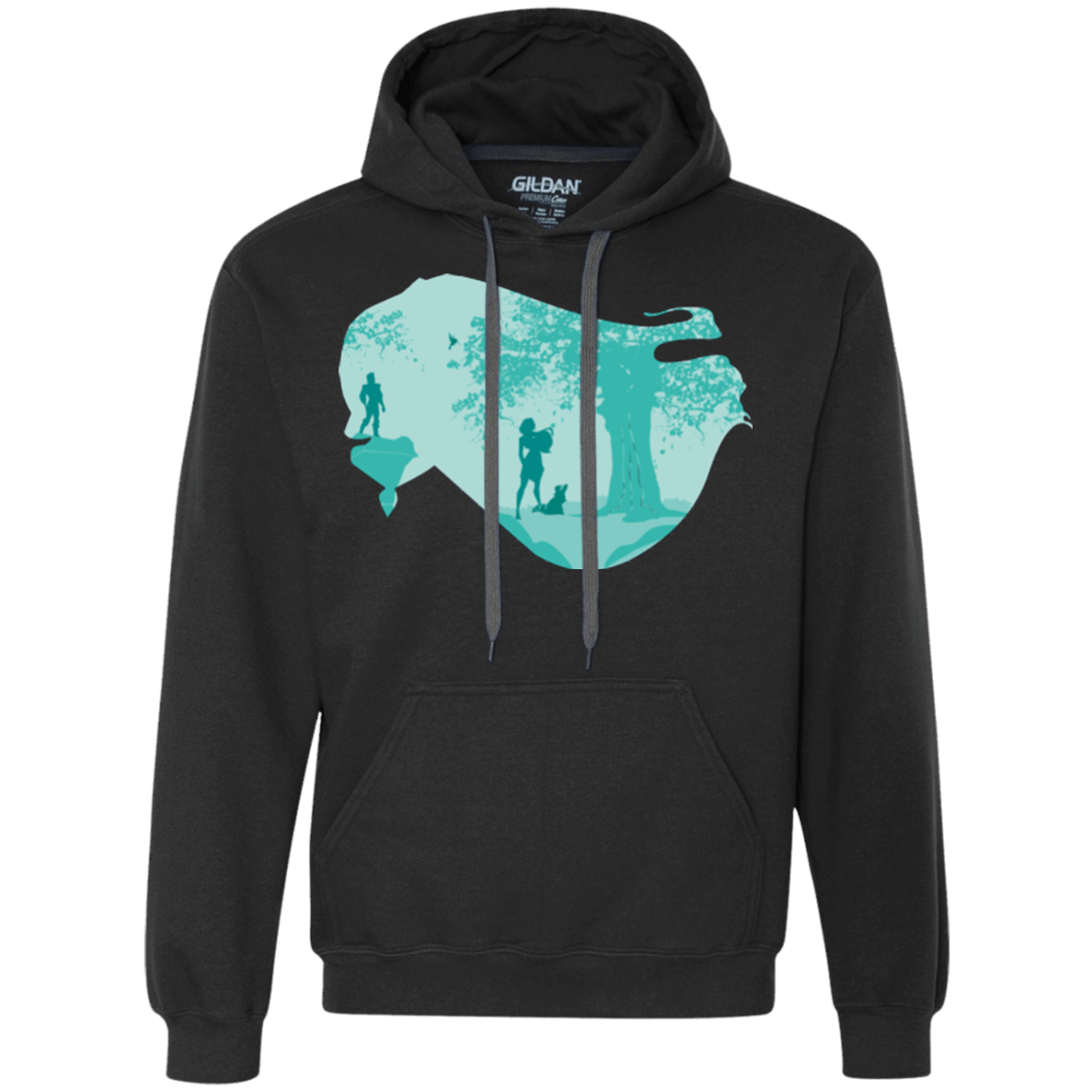Sweatshirts Black / Small Poca Portrait Pop Premium Fleece Hoodie