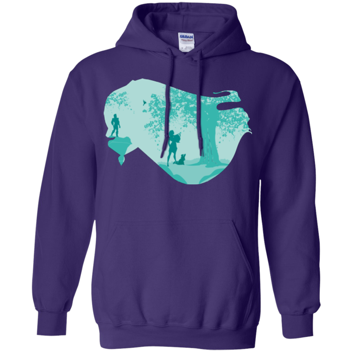 Sweatshirts Purple / Small Poca Portrait Pop Pullover Hoodie