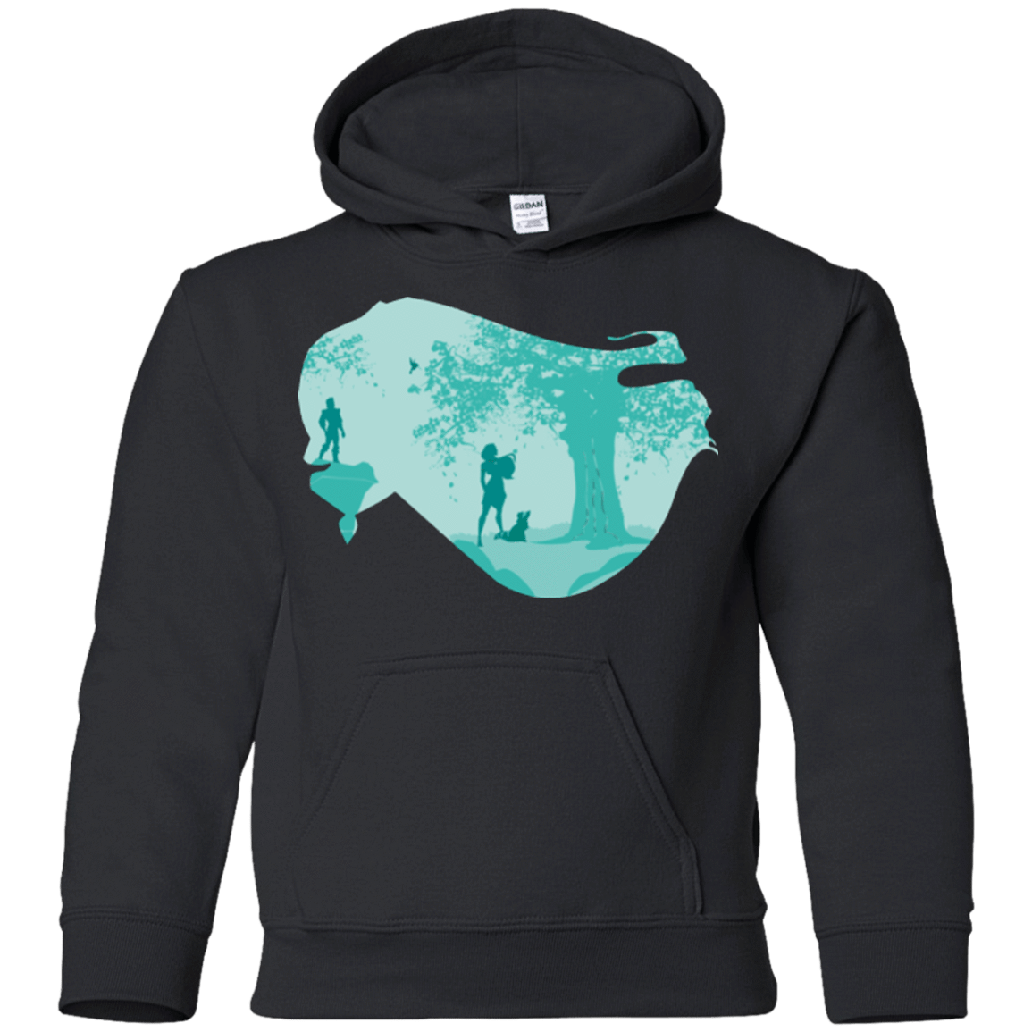 Sweatshirts Black / YS Poca Portrait Pop Youth Hoodie