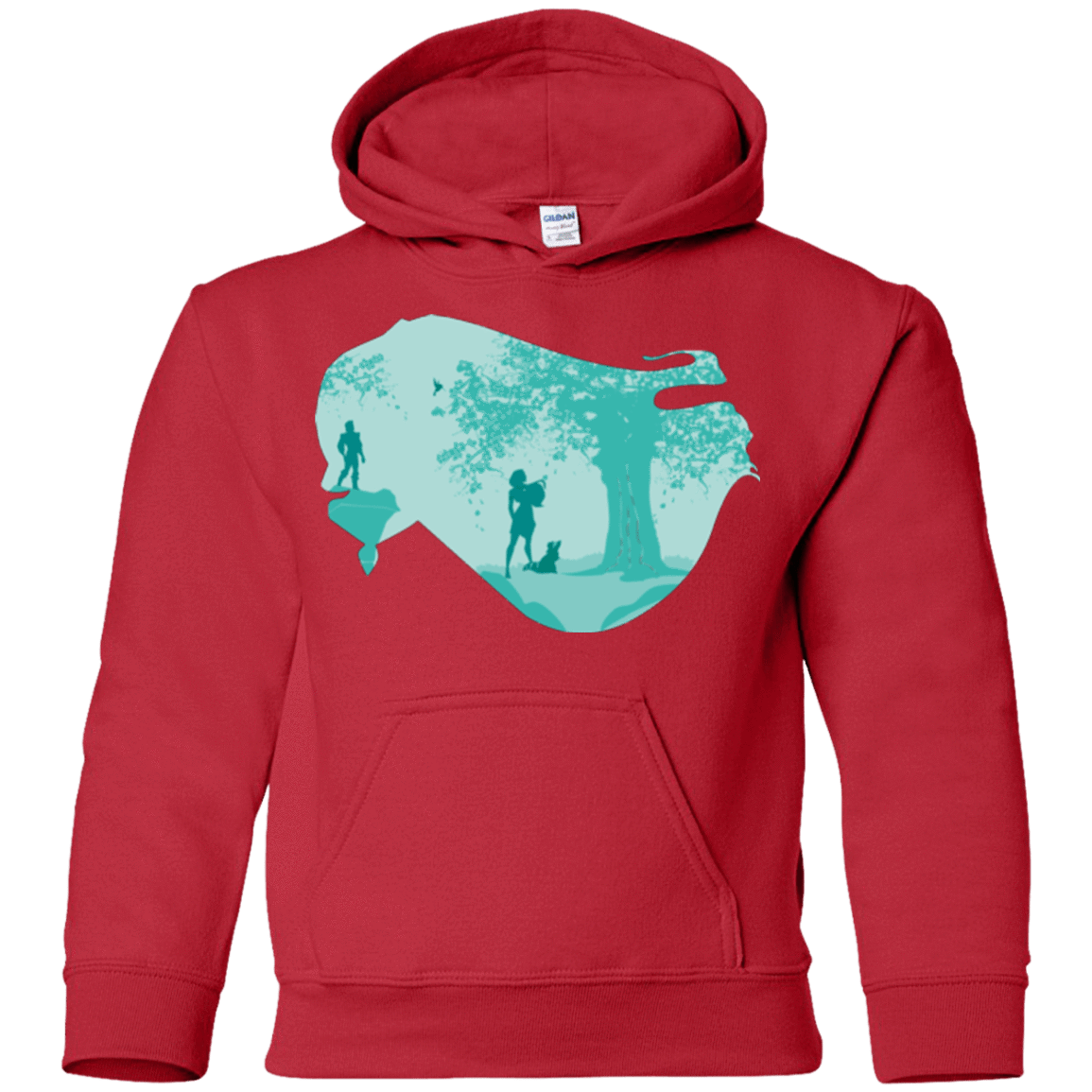 Sweatshirts Red / YS Poca Portrait Pop Youth Hoodie