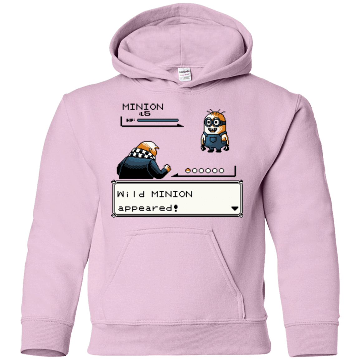 Sweatshirts Light Pink / YS Pocket minions Youth Hoodie