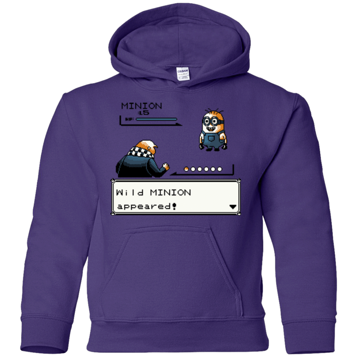 Sweatshirts Purple / YS Pocket minions Youth Hoodie