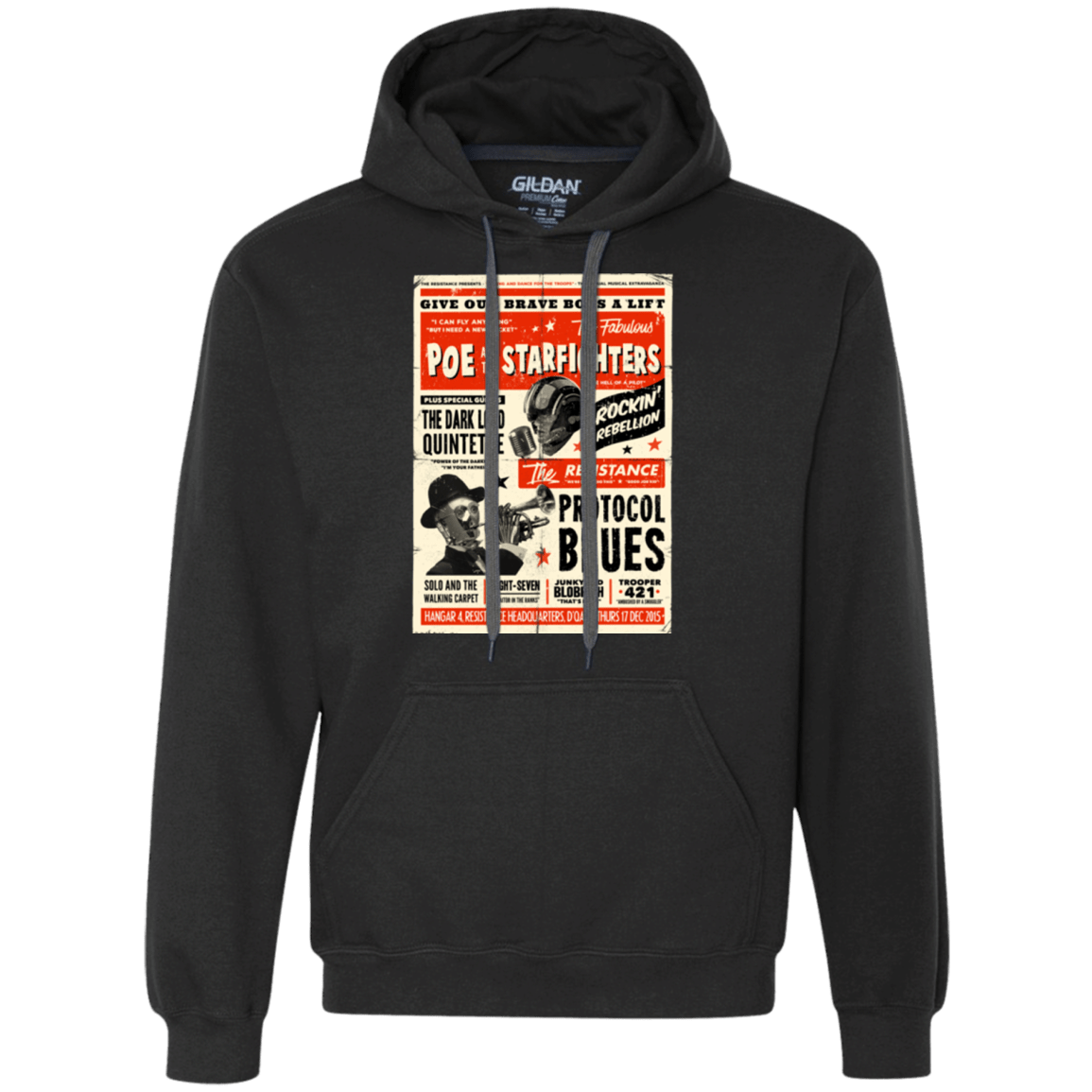 Sweatshirts Black / Small Poe and The Starfighters Premium Fleece Hoodie