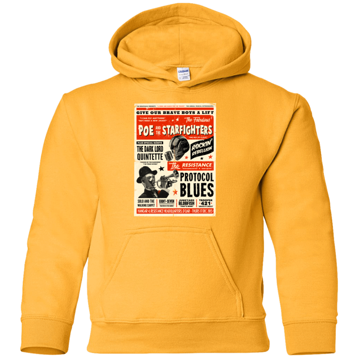 Sweatshirts Gold / YS Poe and The Starfighters Youth Hoodie