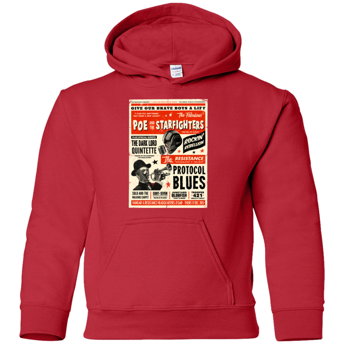 Sweatshirts Red / YS Poe and The Starfighters Youth Hoodie