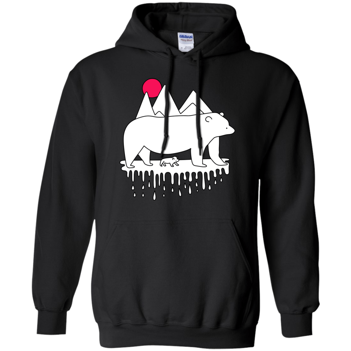 Sweatshirts Black / S Polar Bear Family Pullover Hoodie
