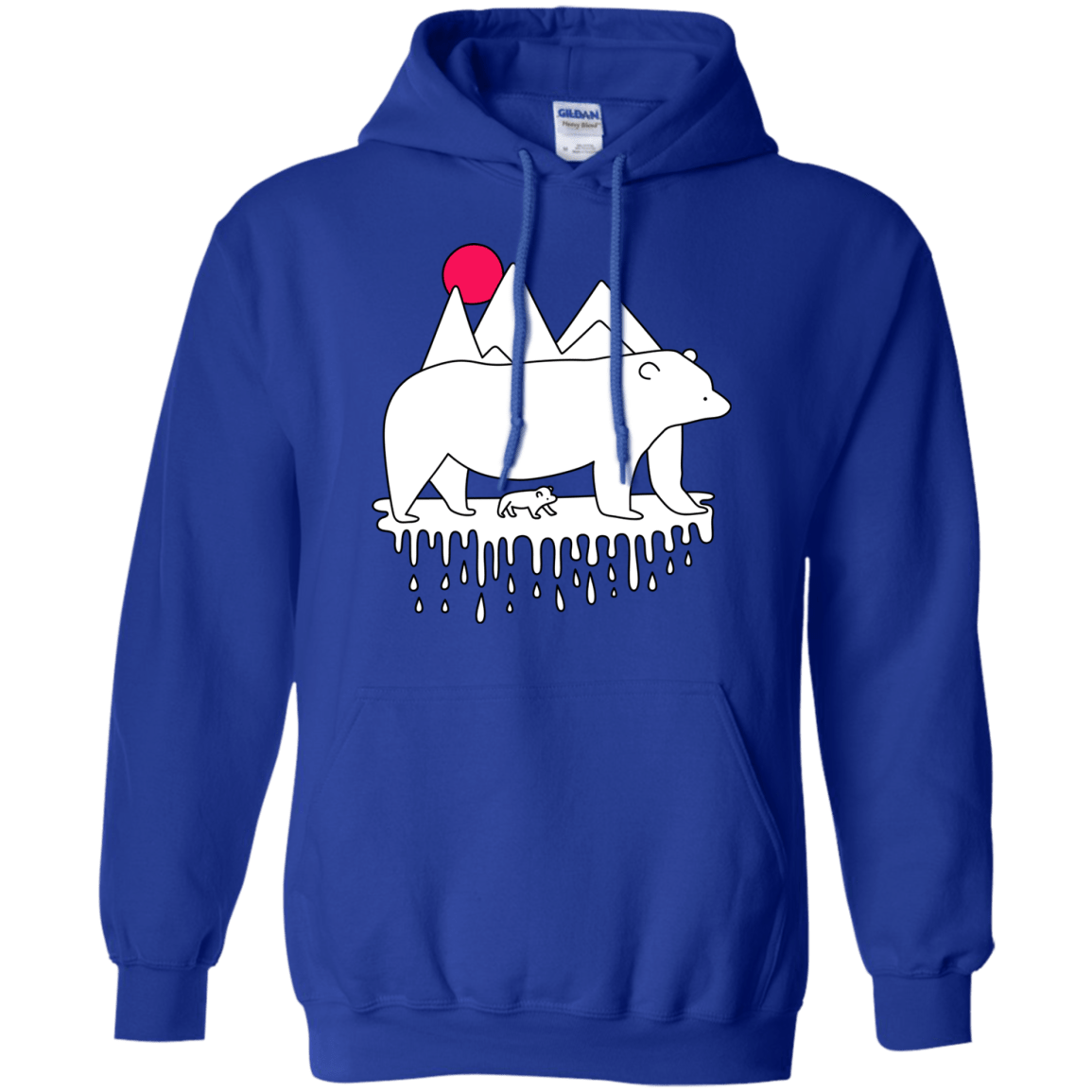 Sweatshirts Royal / S Polar Bear Family Pullover Hoodie