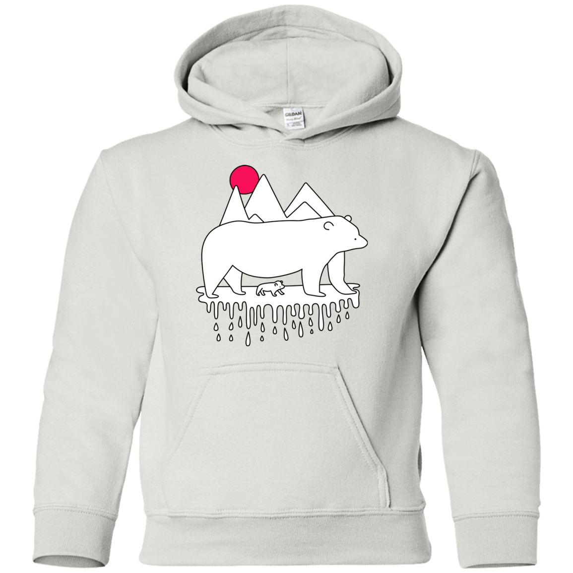 Sweatshirts White / YS Polar Bear Family Youth Hoodie