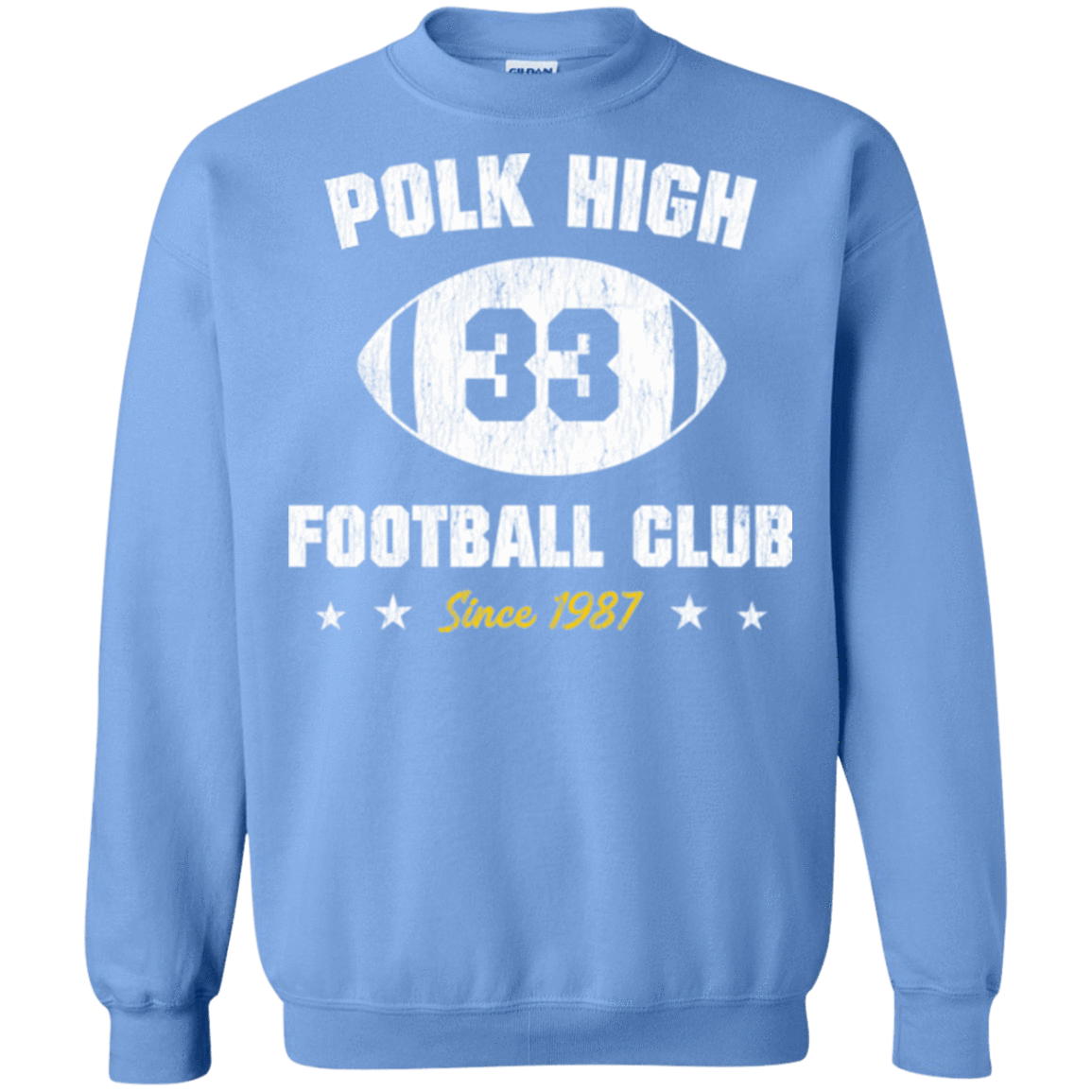 Sweatshirts Carolina Blue / Small Polk High Football Crewneck Sweatshirt