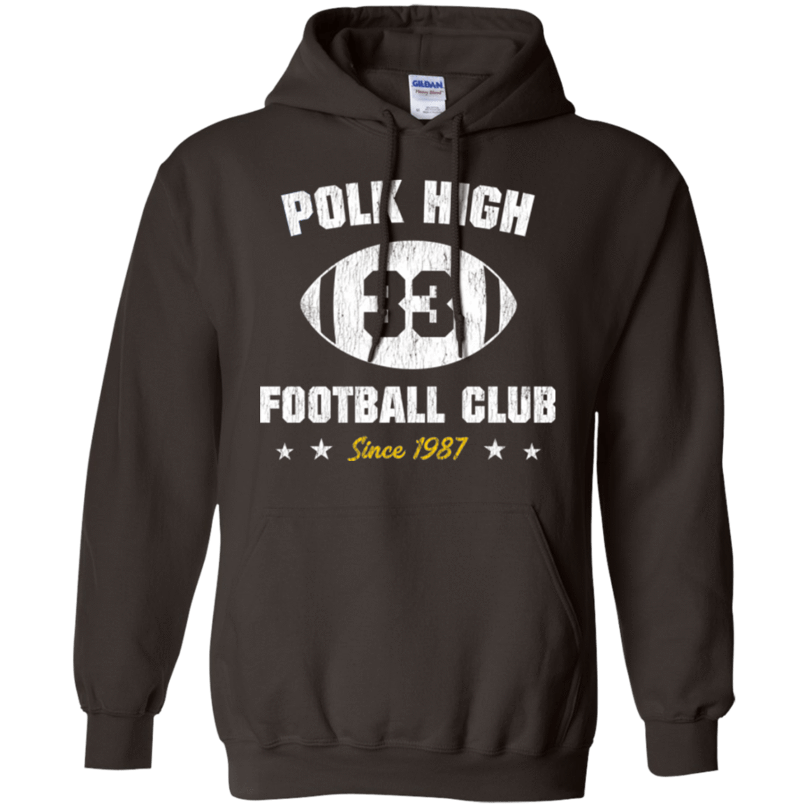 Sweatshirts Dark Chocolate / Small Polk High Football Pullover Hoodie