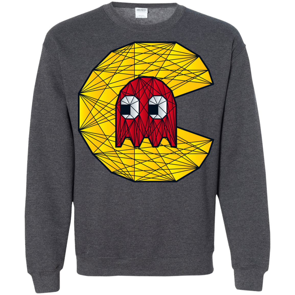 Sweatshirts Dark Heather / S Poly Pac Man Crewneck Sweatshirt