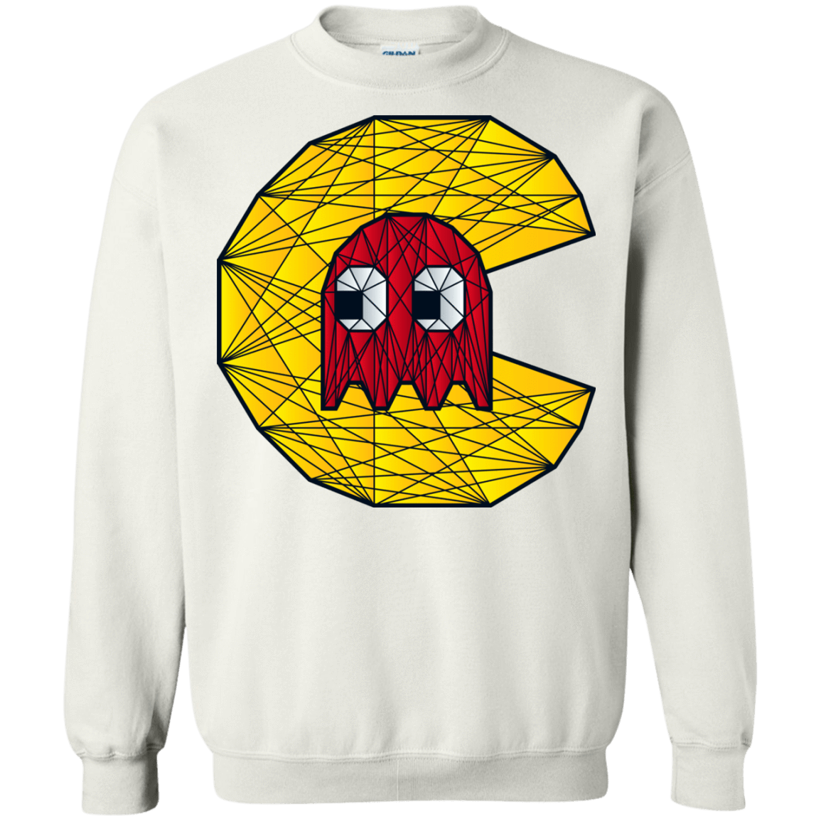 Sweatshirts White / S Poly Pac Man Crewneck Sweatshirt
