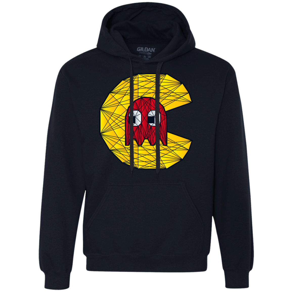 Sweatshirts Navy / S Poly Pac Man Premium Fleece Hoodie