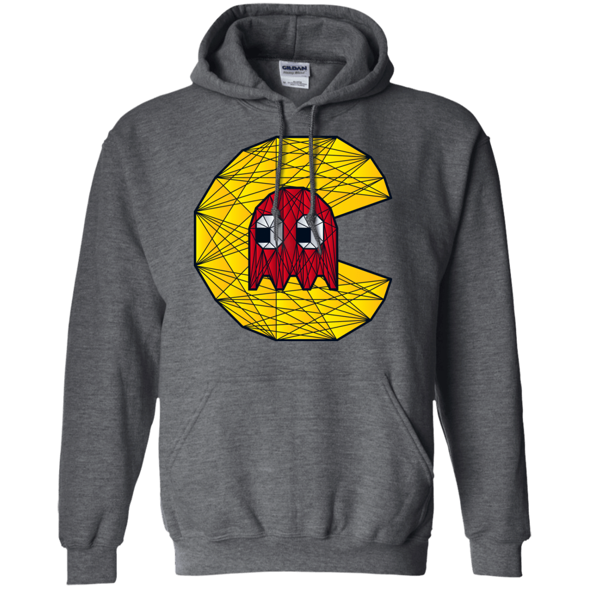 Sweatshirts Dark Heather / S Poly Pac Man Pullover Hoodie