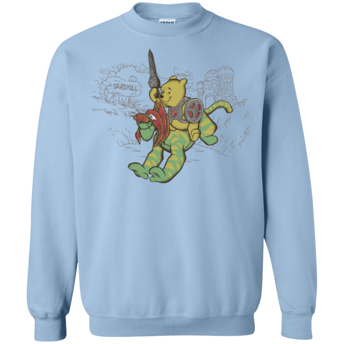 Sweatshirts Light Blue / Small Poohwah of Grayzkull Crewneck Sweatshirt