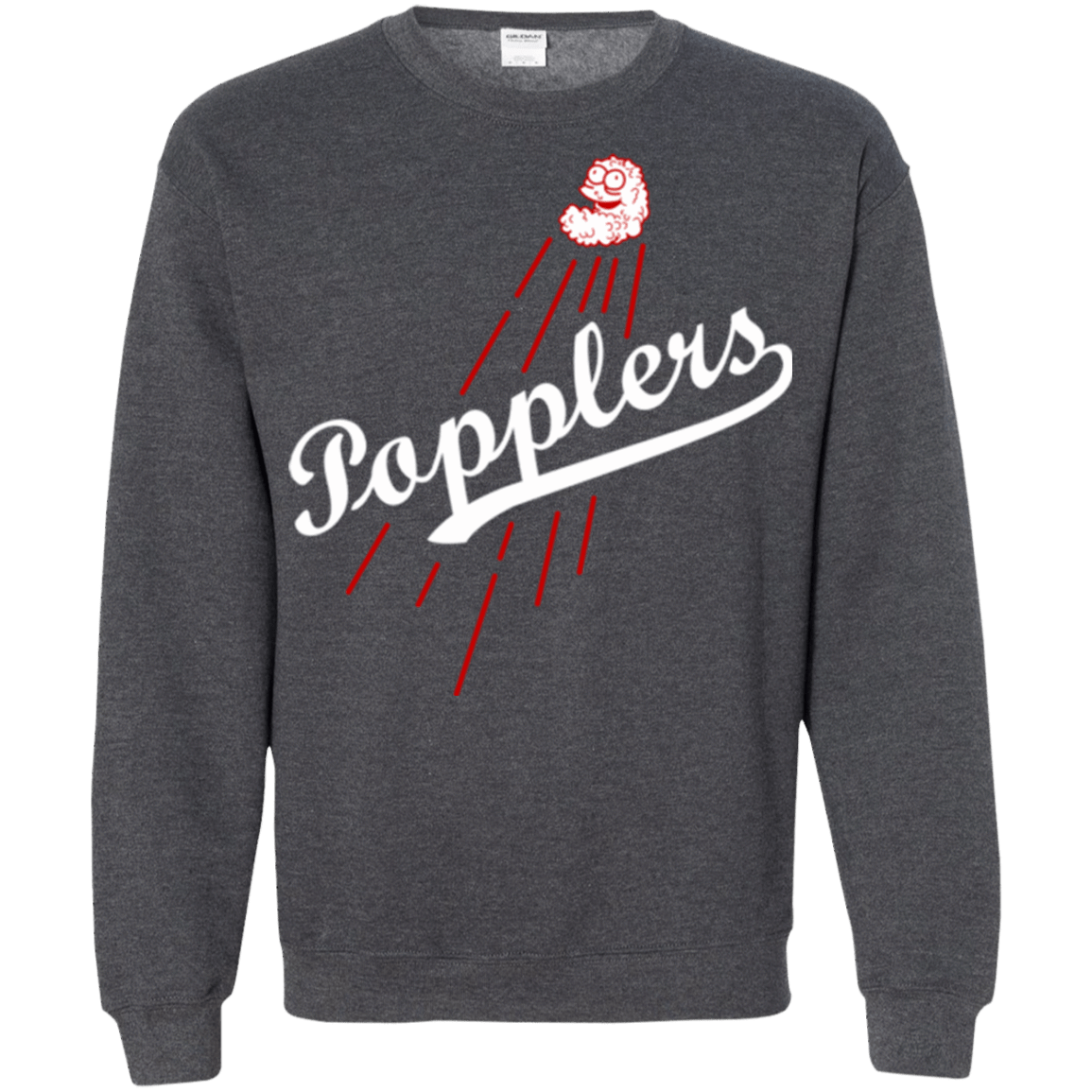Sweatshirts Dark Heather / Small Popplers Crewneck Sweatshirt