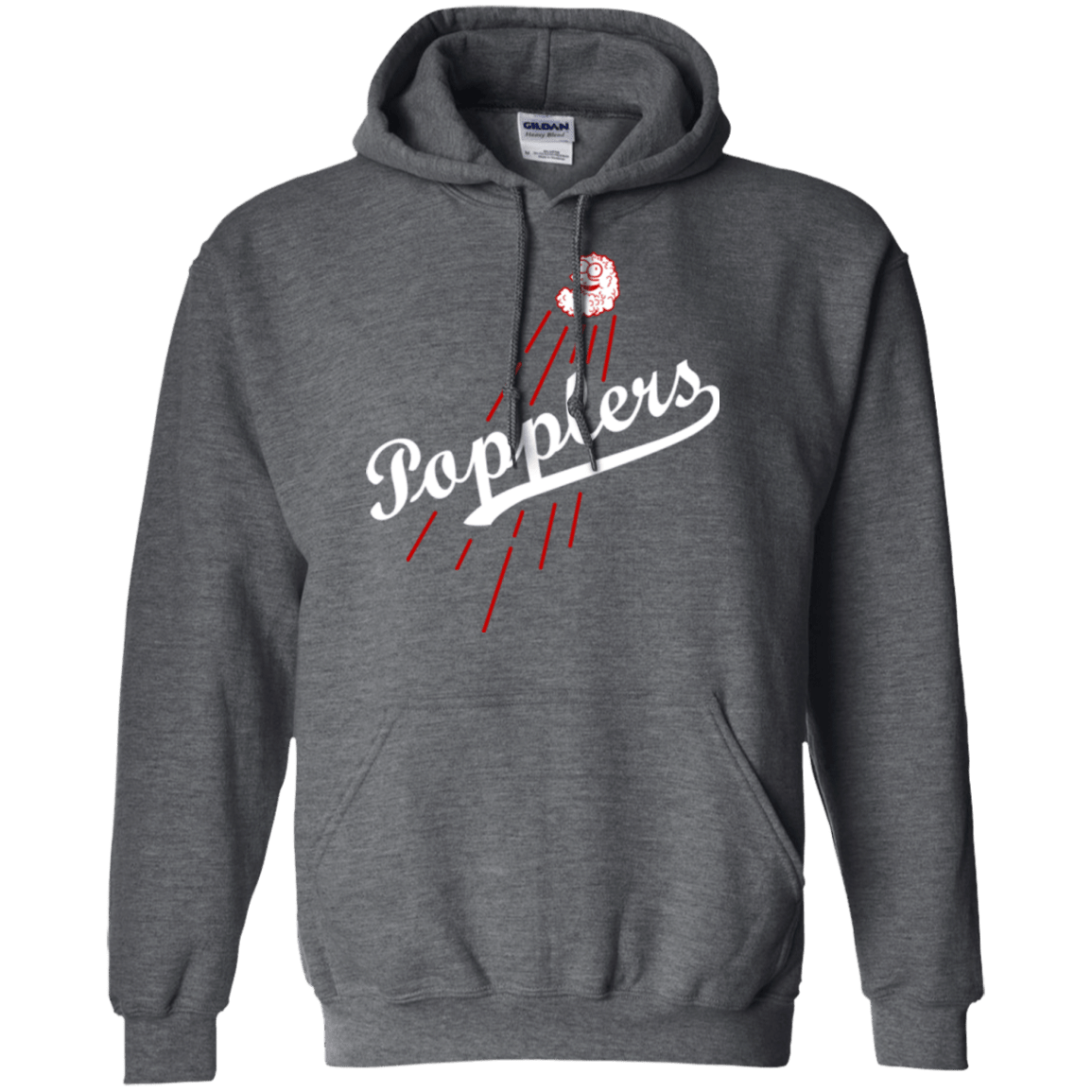 Sweatshirts Dark Heather / Small Popplers Pullover Hoodie