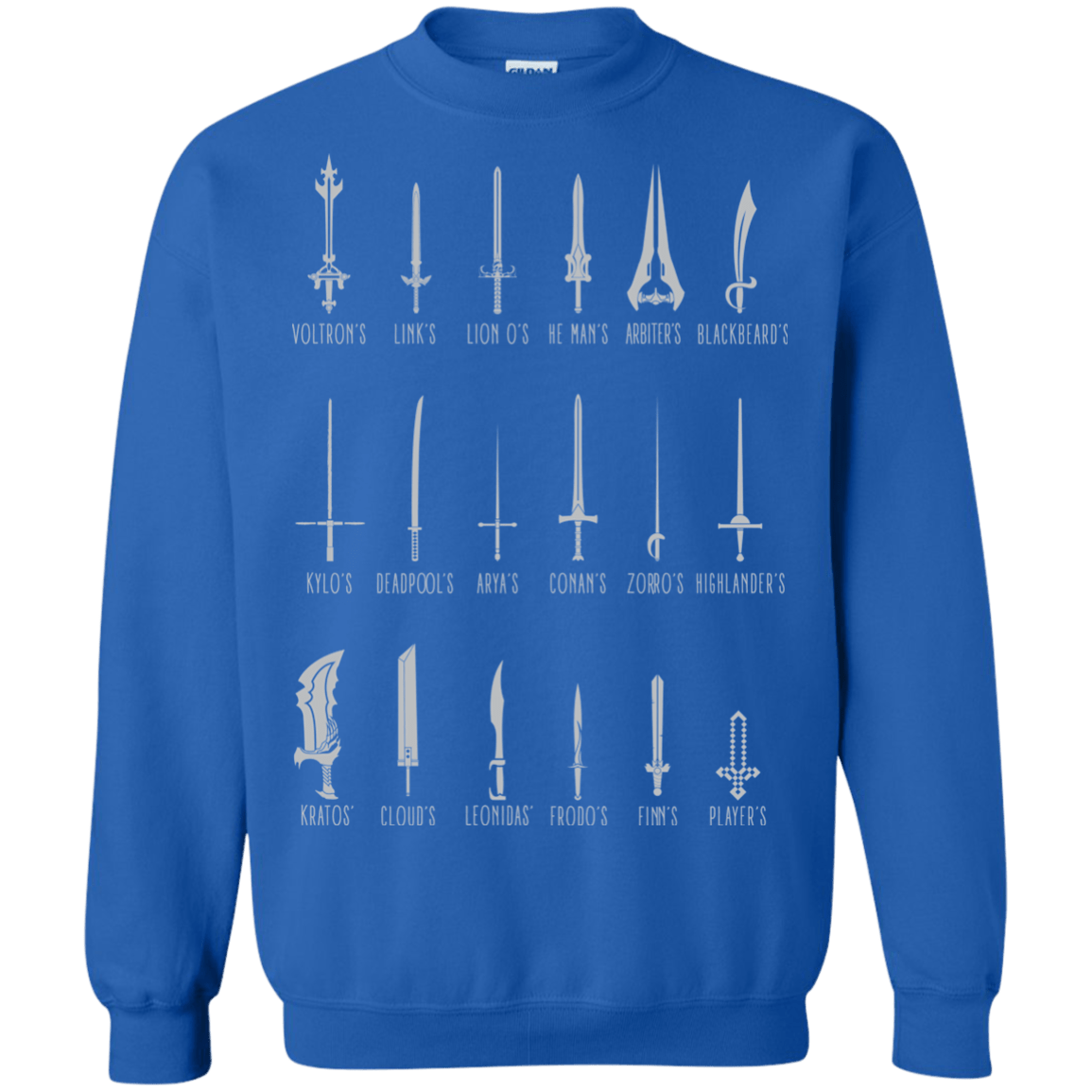 Sweatshirts Royal / Small POPULAR SWORDS Crewneck Sweatshirt
