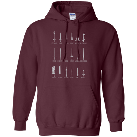 Sweatshirts Maroon / Small POPULAR SWORDS Pullover Hoodie