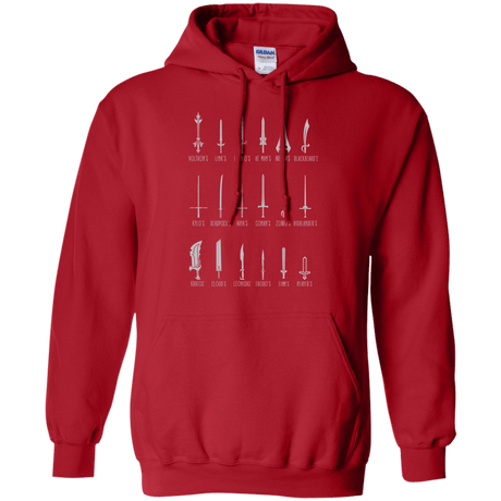 Sweatshirts Red / Small POPULAR SWORDS Pullover Hoodie