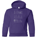 Sweatshirts Purple / YS POPULAR SWORDS Youth Hoodie