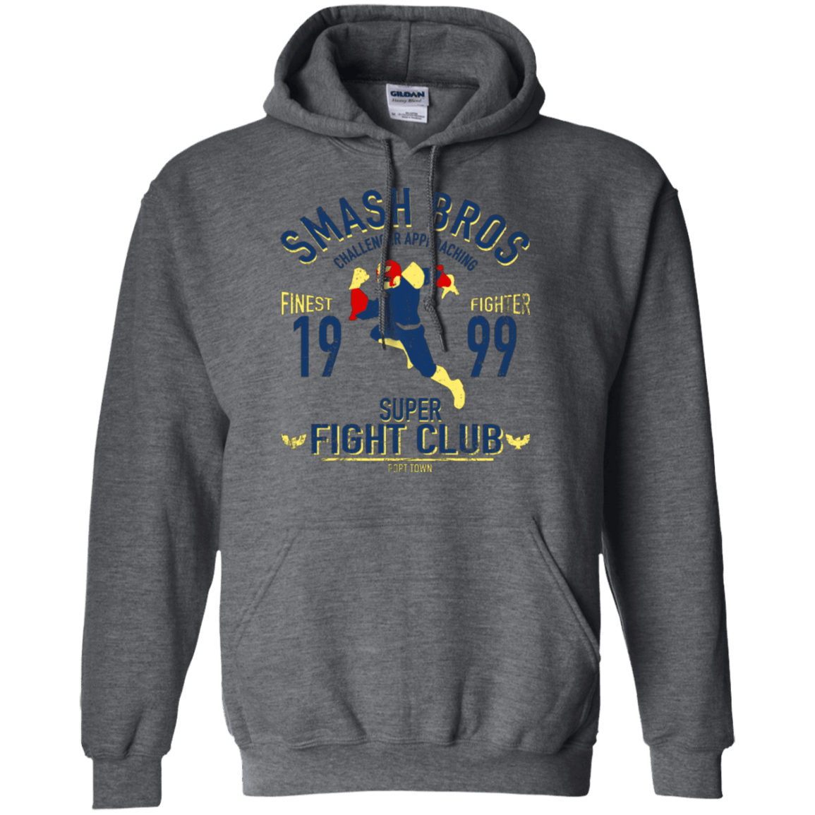 Sweatshirts Dark Heather / Small Port Town Fighter Pullover Hoodie