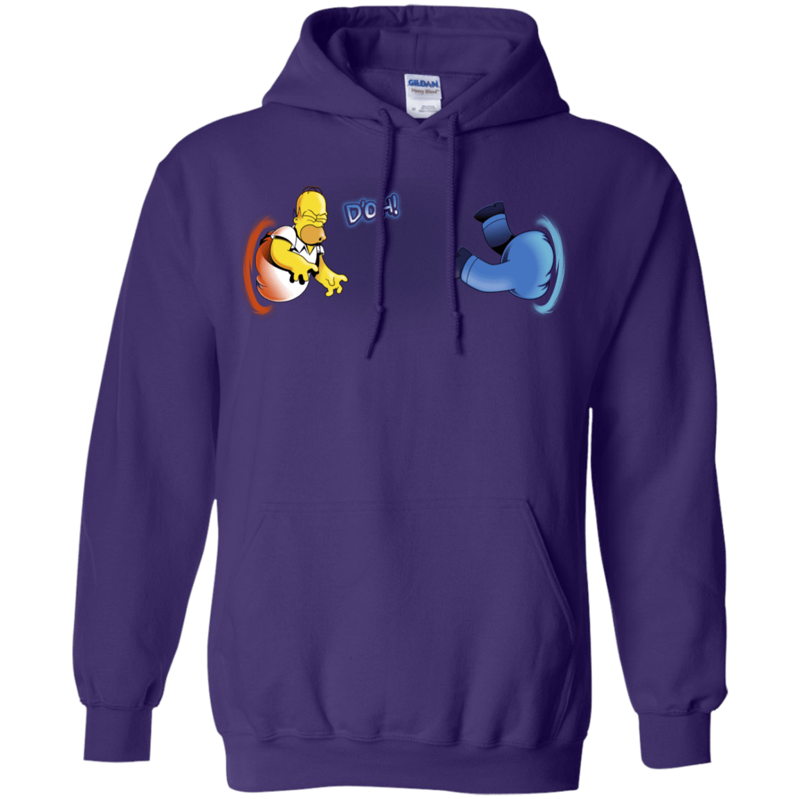 Sweatshirts Purple / S Portal D'oh Pullover Hoodie