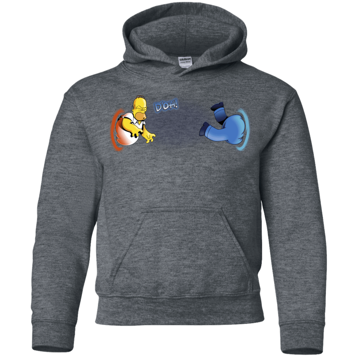 Sweatshirts Dark Heather / YS Portal D'oh Youth Hoodie