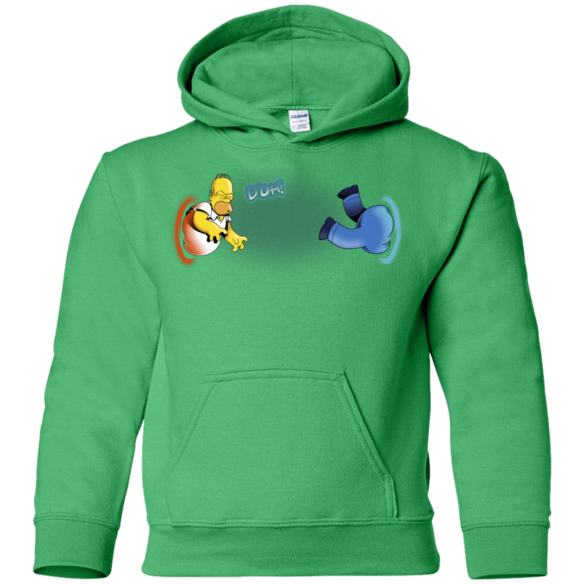 Sweatshirts Irish Green / YS Portal D'oh Youth Hoodie