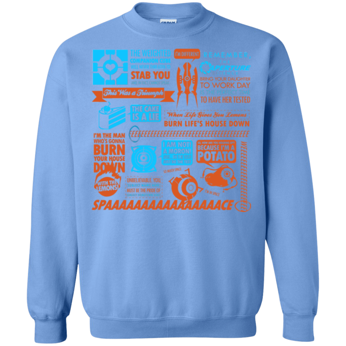 Sweatshirts Carolina Blue / Small Portal Quotes Crewneck Sweatshirt