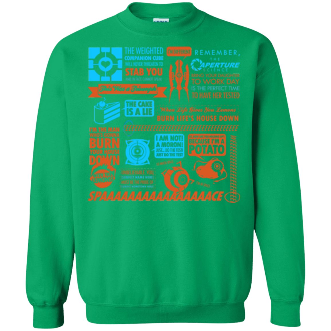 Sweatshirts Irish Green / Small Portal Quotes Crewneck Sweatshirt