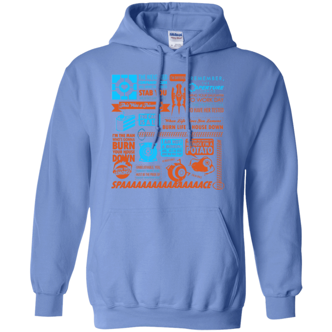 Sweatshirts Carolina Blue / Small Portal Quotes Pullover Hoodie