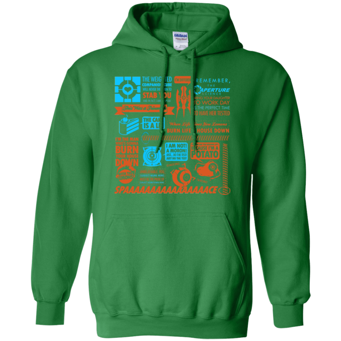 Sweatshirts Irish Green / Small Portal Quotes Pullover Hoodie