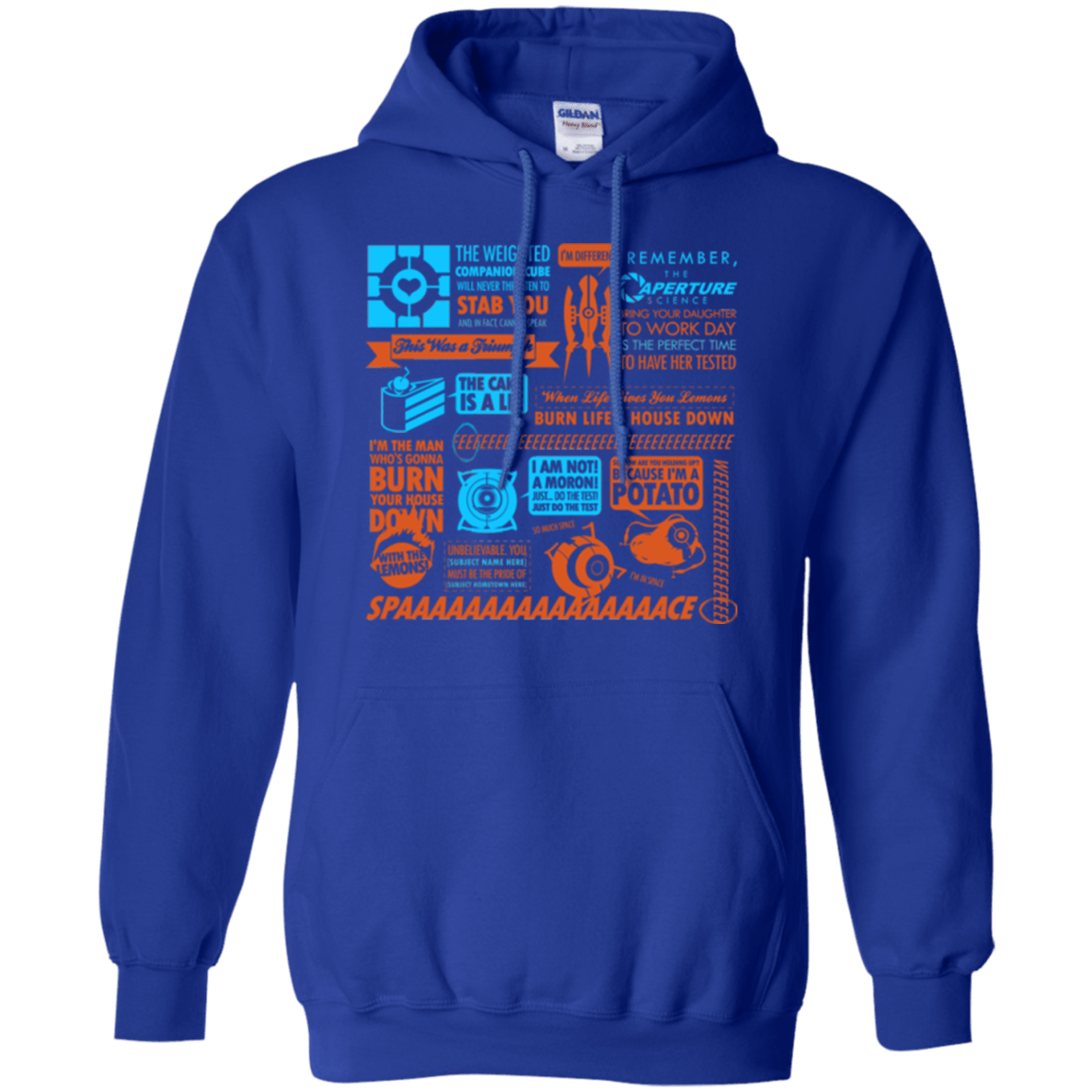 Sweatshirts Royal / Small Portal Quotes Pullover Hoodie