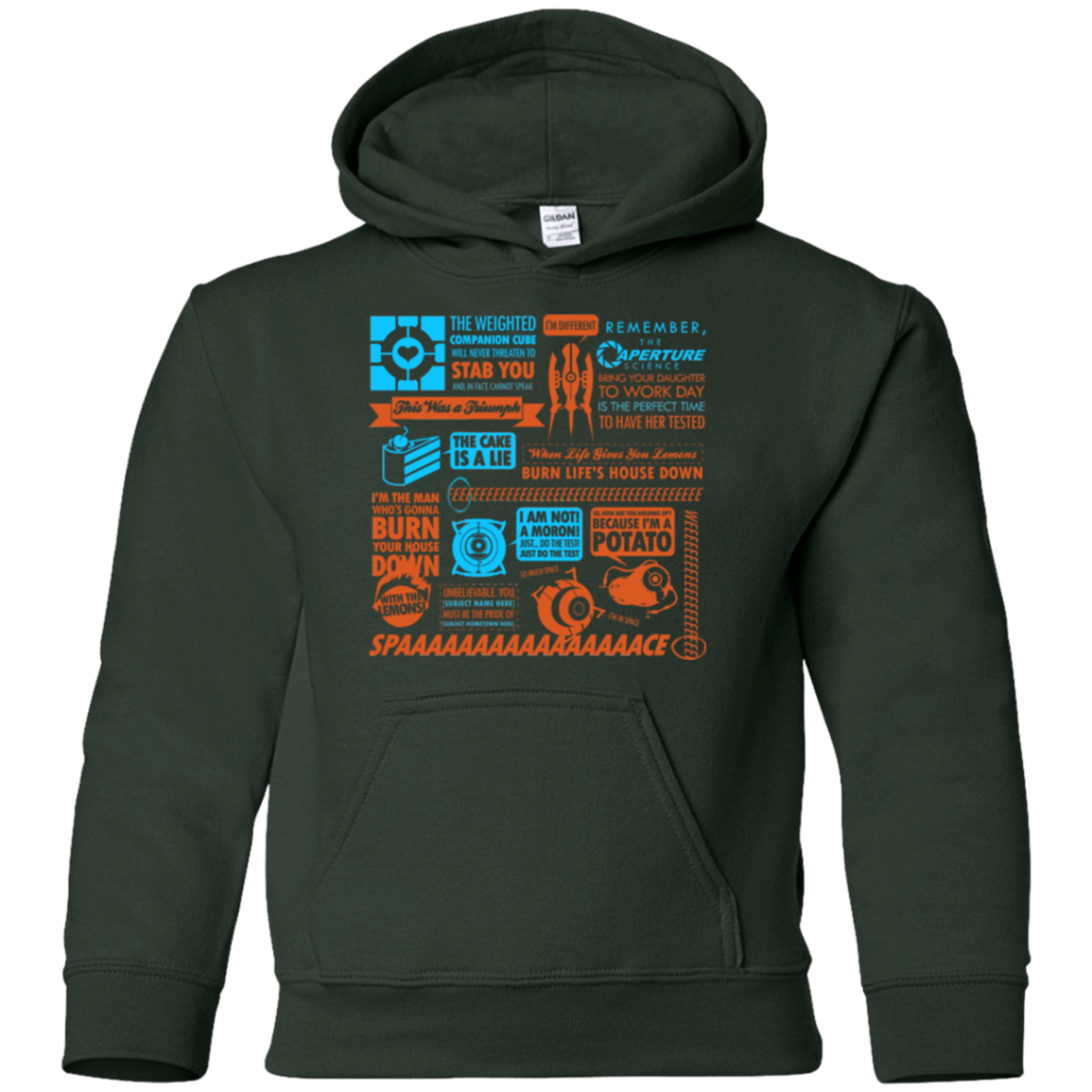 Sweatshirts Forest Green / YS Portal Quotes Youth Hoodie