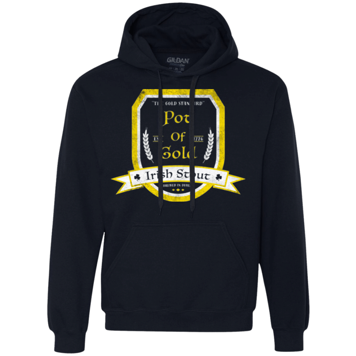 Sweatshirts Navy / Small Pot of Gold Irish Stout Premium Fleece Hoodie
