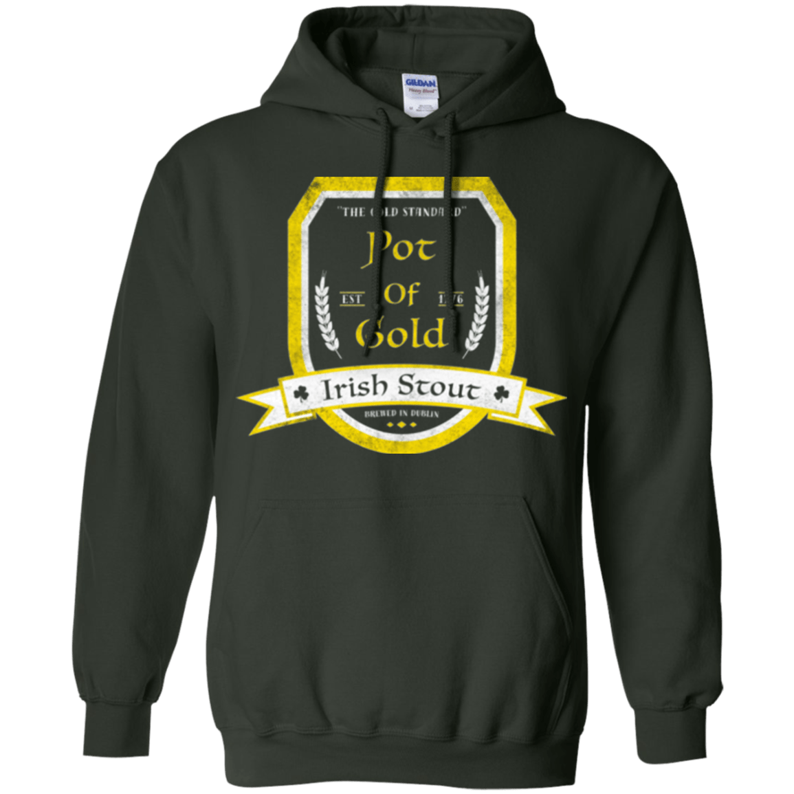 Sweatshirts Forest Green / Small Pot of Gold Irish Stout Pullover Hoodie