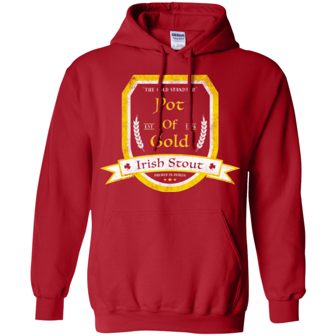 Sweatshirts Red / Small Pot of Gold Irish Stout Pullover Hoodie