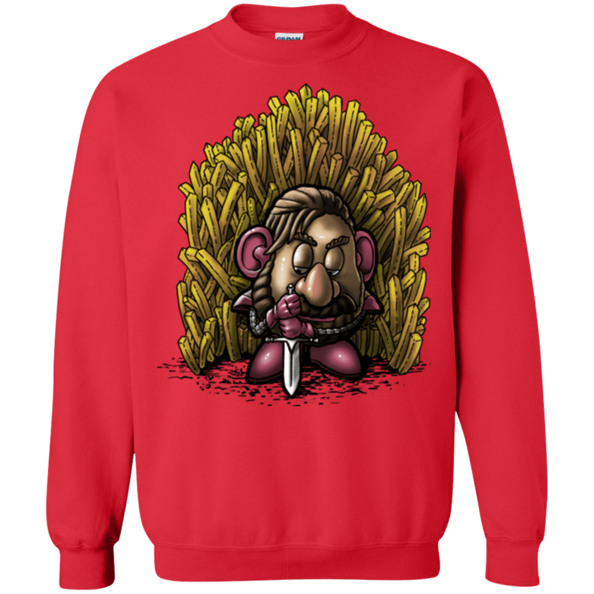 Sweatshirts Red / Small Potato Crewneck Sweatshirt