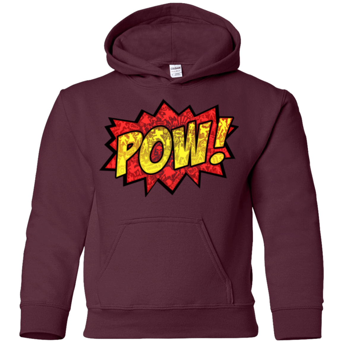 Sweatshirts Maroon / YS pow Youth Hoodie