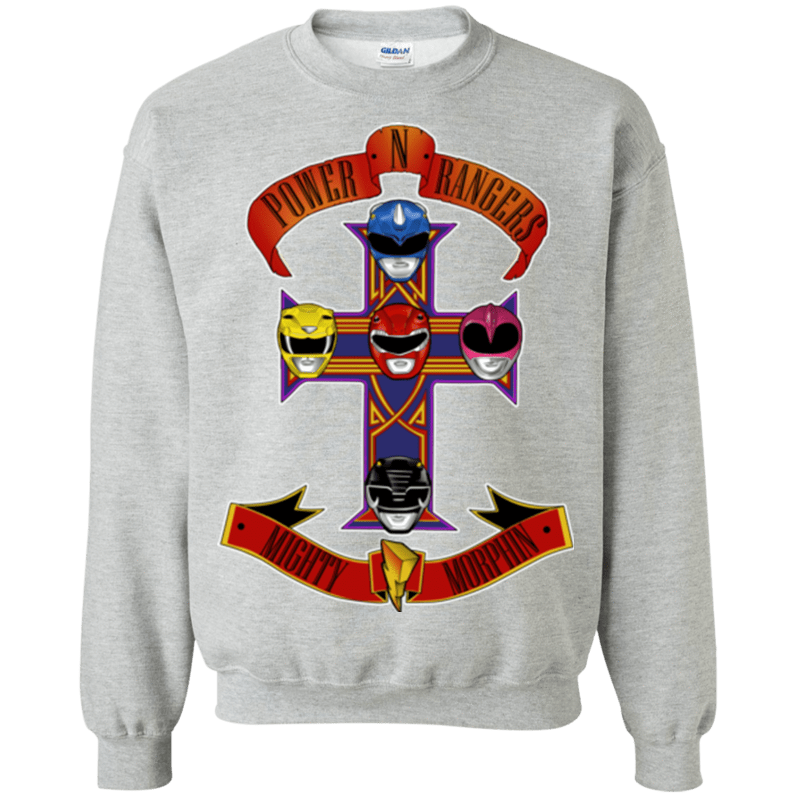 Sweatshirts Sport Grey / Small Power N Rangers Crewneck Sweatshirt