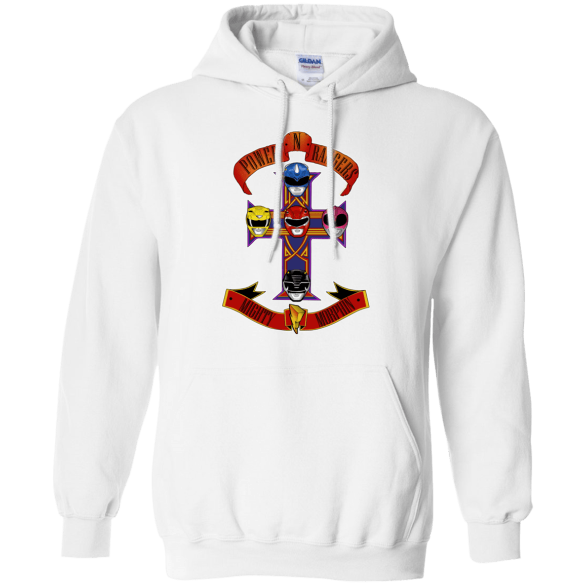 Sweatshirts White / Small Power N Rangers Pullover Hoodie
